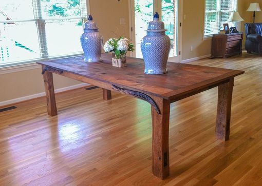 Custom Made Dining Table Reclaimed Oak Barnwood