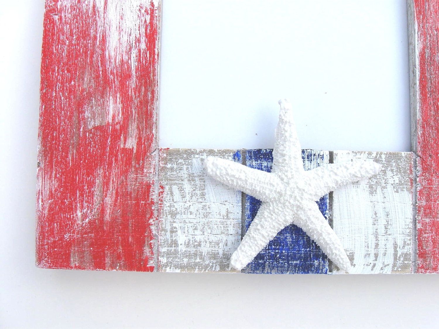 Hand Crafted Sale, Handpainted Starfish Photo Frame Homegoods by Brooke Howie Paintings