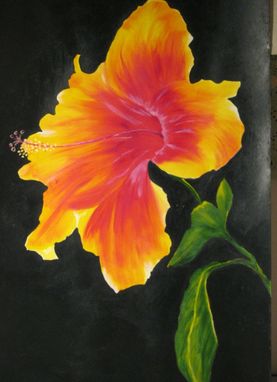 Custom Made Hawaiian Hibiscus Painting