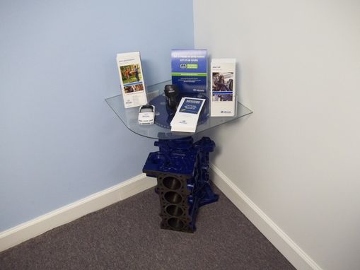 Custom Made Recycled 4cyl. Engine End Table