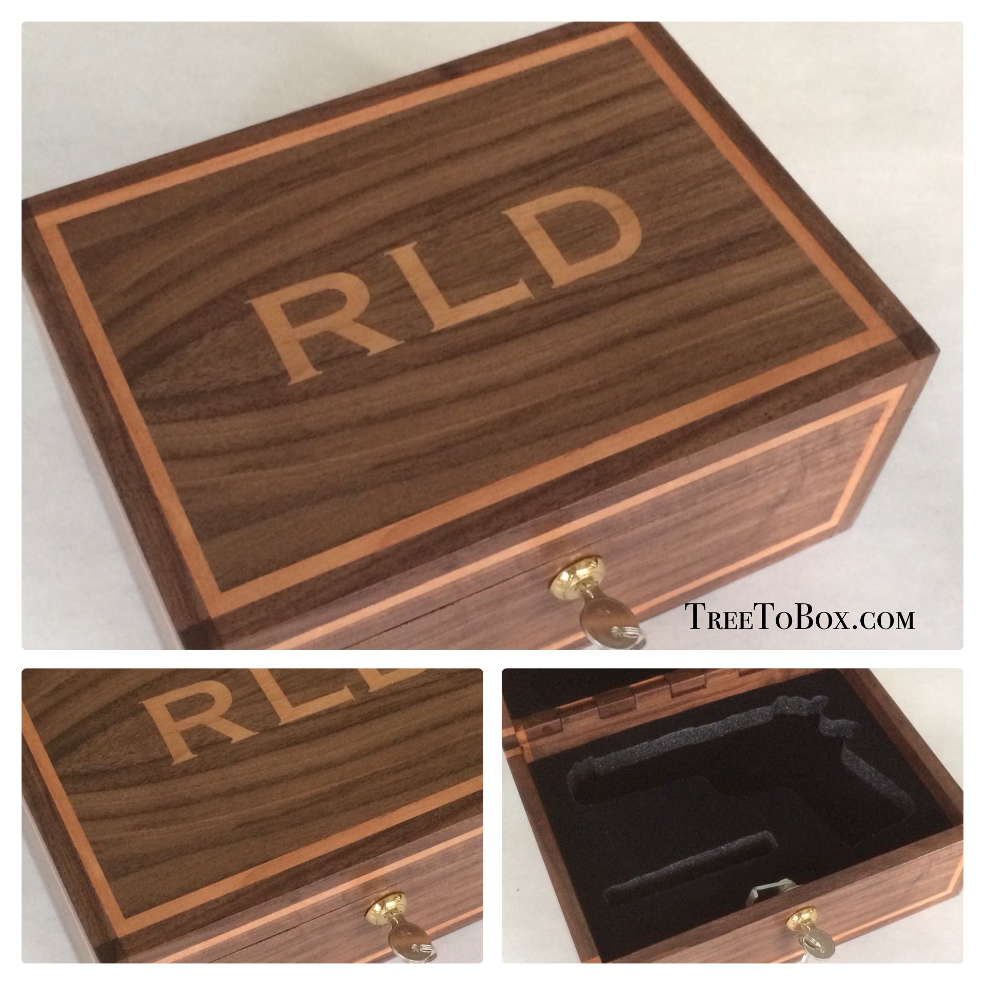 Hand Crafted Custom HandMade Wooden Gun Box by Wood Designs by Glenn G