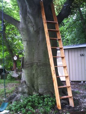 Custom Made Loft Ladder; Library Ladder
