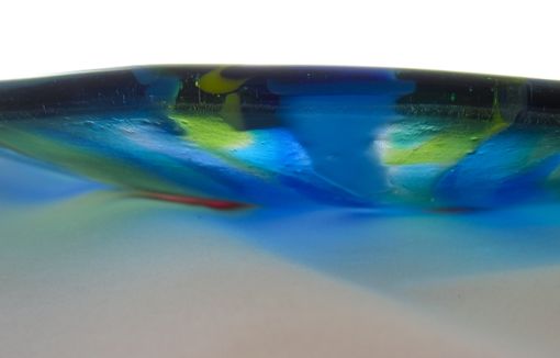Custom Made Fused Glass Platter - Starburst