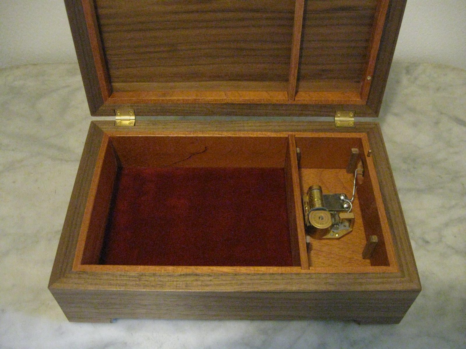 Handmade Custom Keepsake/ Music Box by Woodworking Plus