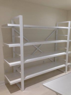 Custom Made White Shelving Unit