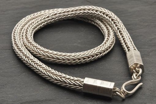 Custom Made Large Loop In Loop Fine Silver Necklace