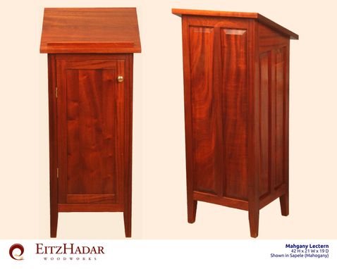 Custom Made Mahongany Shtender (Lectern)