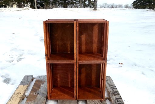 Custom Made Crate, Shelf, Wood, Furniture, Rustic, Storage
