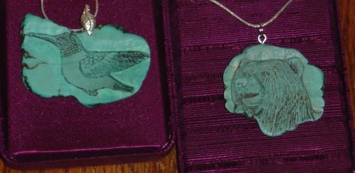 Custom Made Hand Carved Turquoise Jewelry