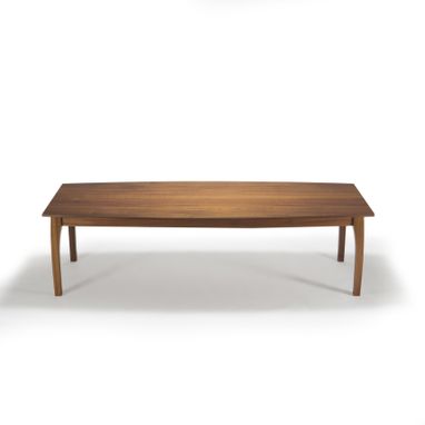Custom Made Handmade Dining Table In Solid Wood "Beetleback"