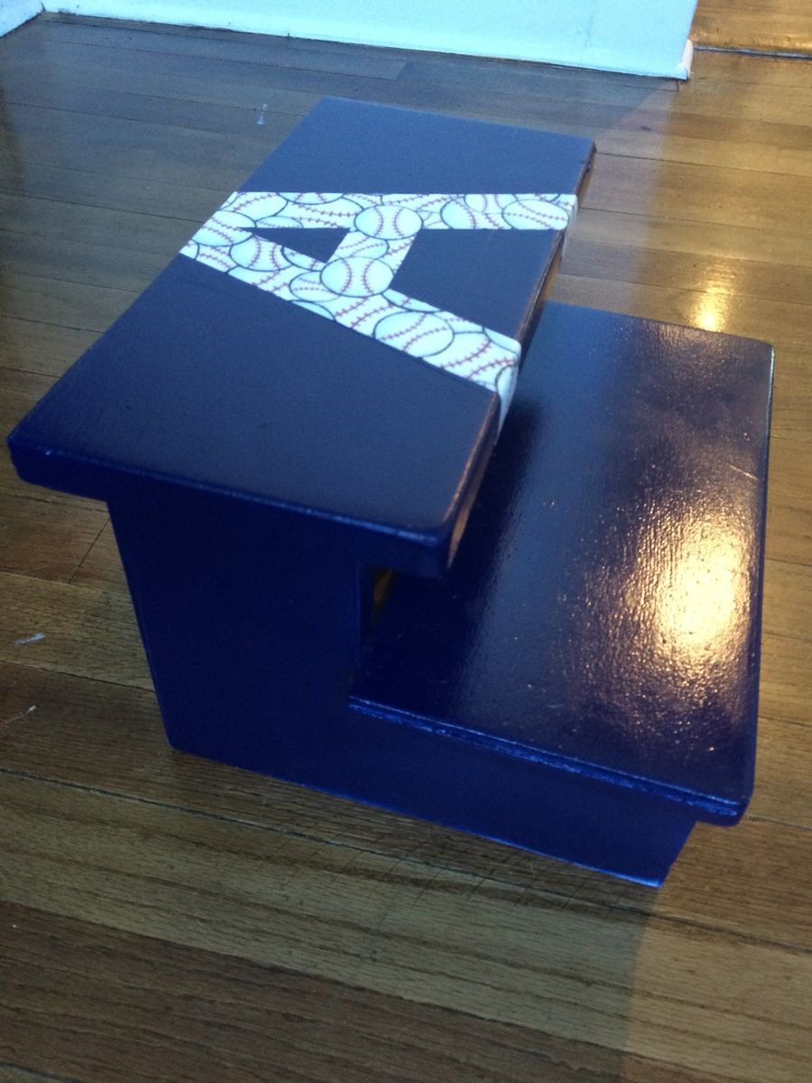 Buy Hand Made Children's Personalized Step Stool, made to order from Project Refurb