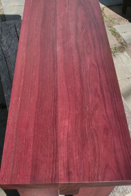Custom Made Purpleheart Bench