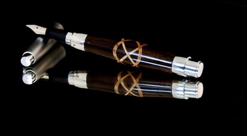 Custom Made Rosewood Fountain Pen With Celtic Knot