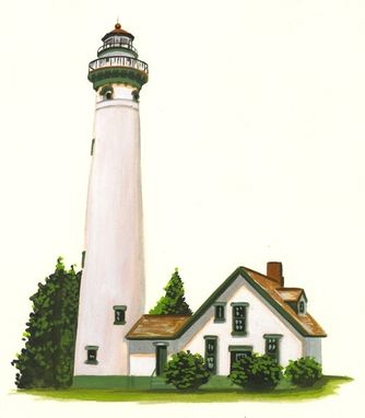 Custom Made Michigan's Presque Isle  Lighthouse