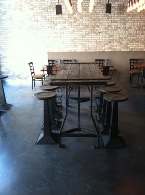 Custom Made Bar Top Tables With Stools