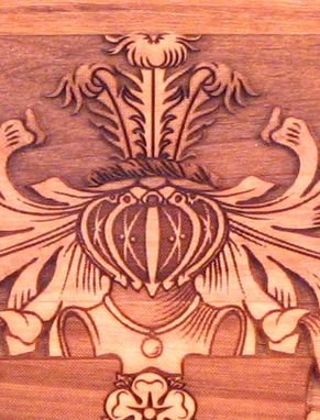 Custom Made Wedding Plaque 9 X 7 Laser Engraved Coat Of Arms
