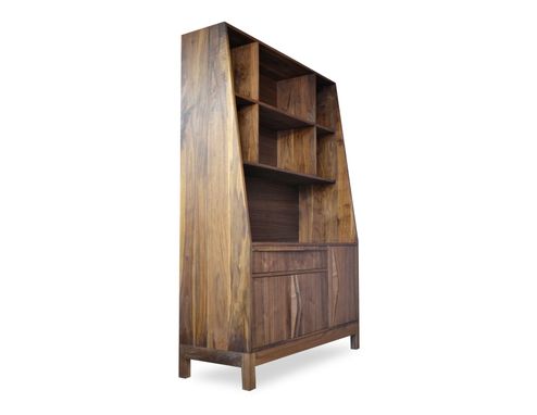 Custom Made Modern Walnut Bookcase