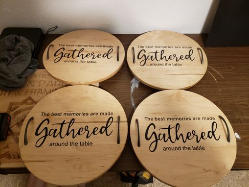 Custom Made 16in Round Cutting Boards. Personalized To You