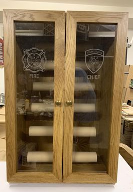 Custom Made Laser Etched Custom Cabinet