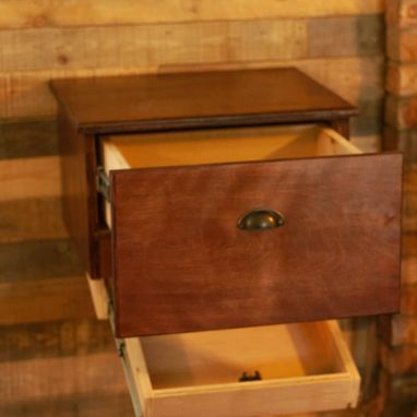 Custom Made Floating Nightstand With Hidden Compartment