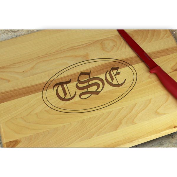 Custom Engraved Hardwood Cutting Board by Torched Products