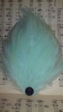 Custom Made Sale Mint Green Feather Hair Fascinator, Great For Weddings & Special Occasions, Ready To Ship
