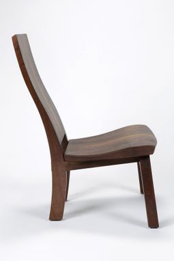 Custom Made Lounge Chair In Walnut
