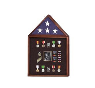 Custom Made Flag And Badge Display Cases, Flag And Photo Frame