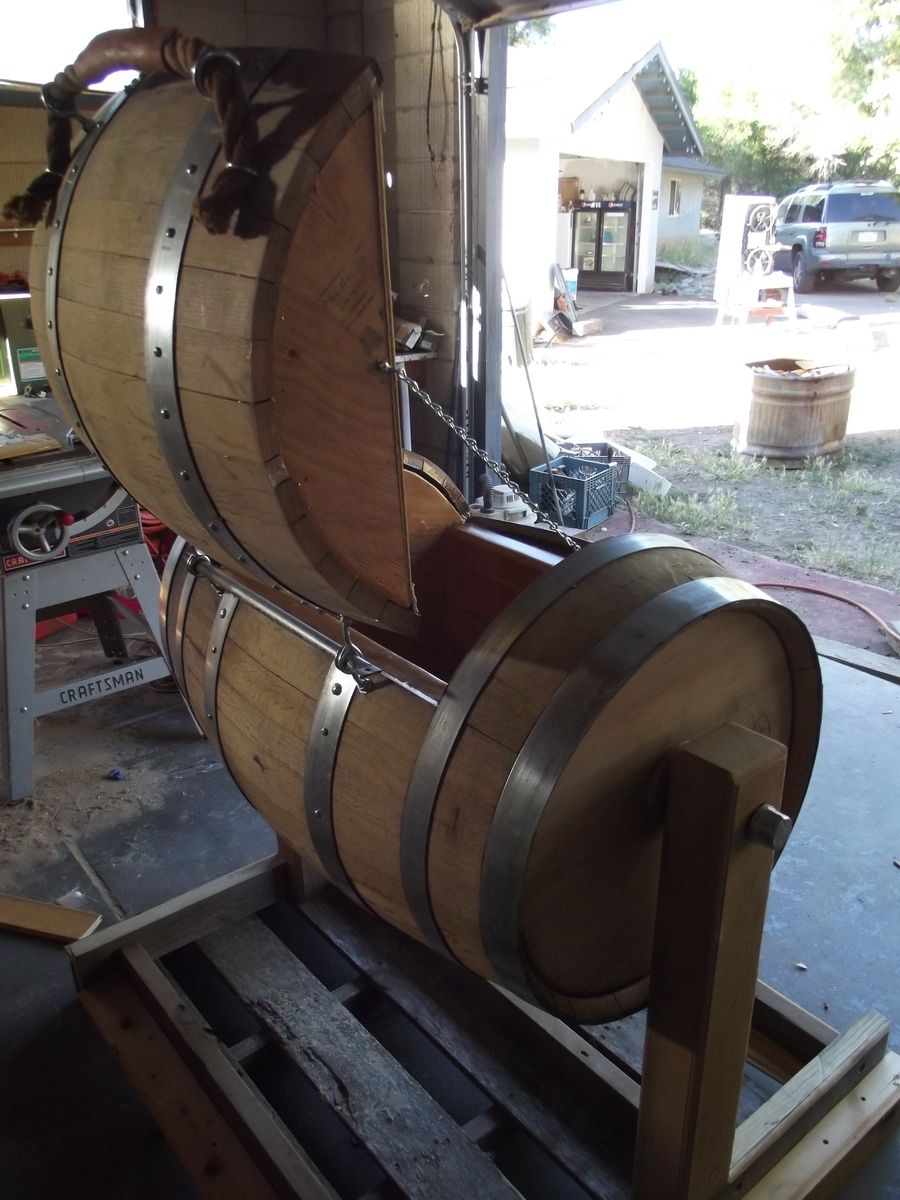 Handmade Wine Barrel Ice Chest by Mark Norman's Custom Crafts