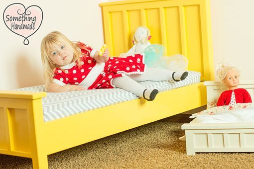 Custom Made Custom Handmade Painted Toddler Bed You Choose Color