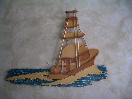 Custom Made Wooden Wall Art Seascape