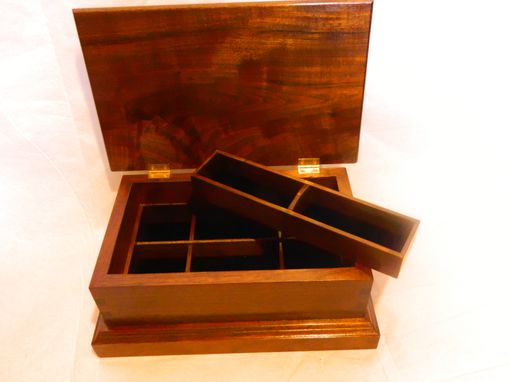 Custom Made Walnut Jewelry Box With Till