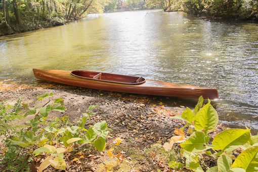 Custom Made Wooden Strip Kayak - Micro Bootlegger Design