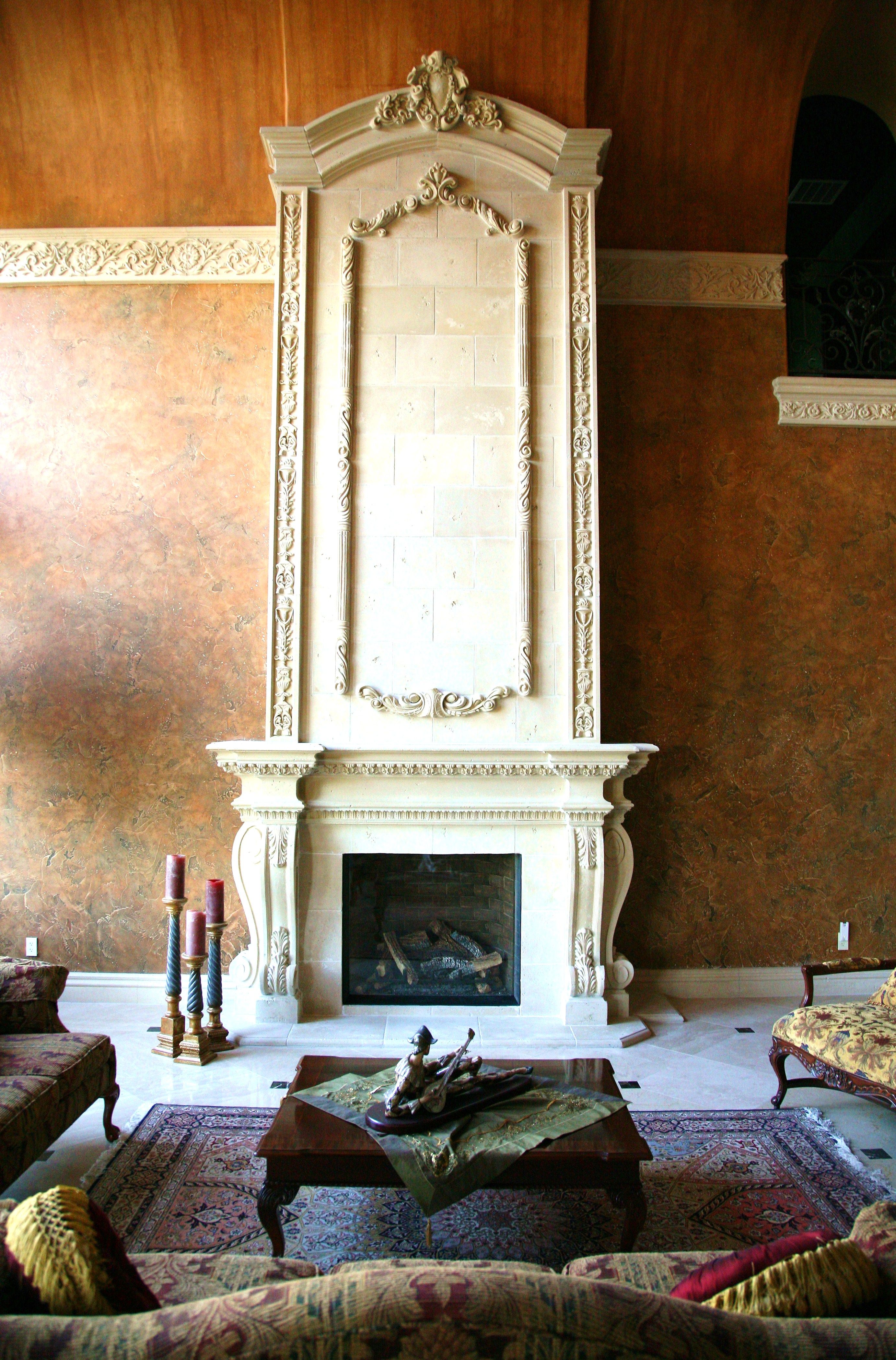 Buy Hand Made Fireplace Gfrc Concrete Fireplace Surround, made to order