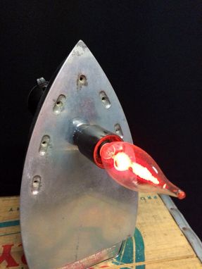 Custom Made Handmade Upcycled Iron Lamp