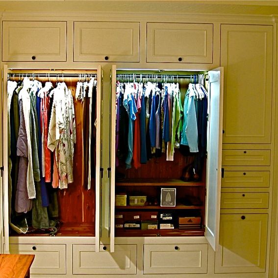 Handmade Custom Built-In His & Hers Closets by Ps Woodworking ...