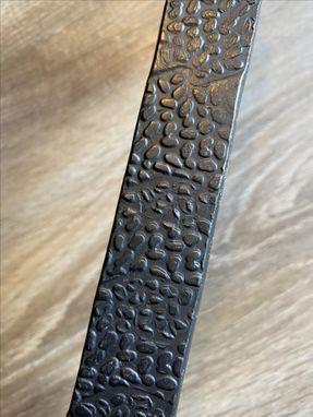 Custom Made Custom Rustic Handle With A Hammered Pebble Texture