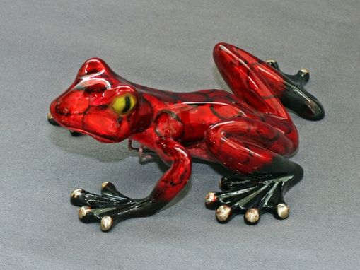 Custom Made Wonderful Bronze Frog Figurine Statue Sculpture Amphibian Limited Edition Signed Numbered
