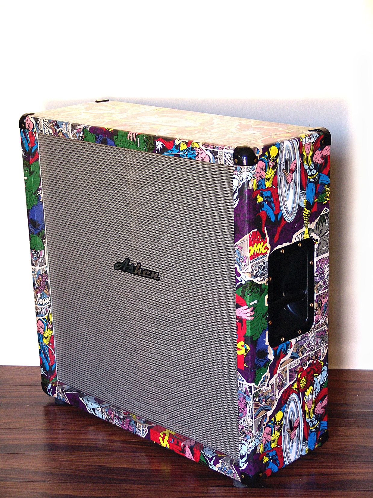 Hand Crafted Ashen Custom Boutique Handmade Guitar Amp Cabinet Empty