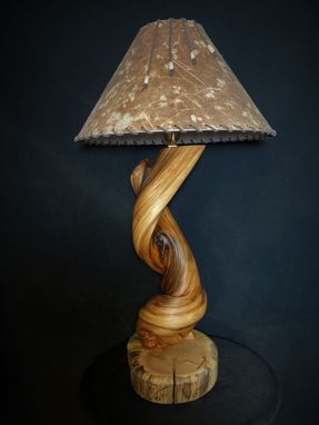 Custom Made Home Lighting Rustic Juniper Table Lamp