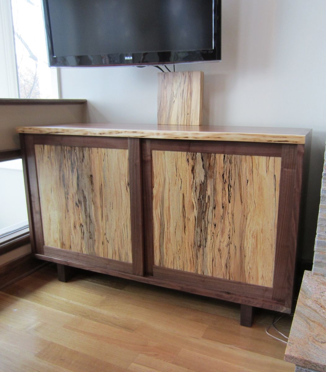 Hand Crafted Media Console Cabinet By Appalachian Joinery