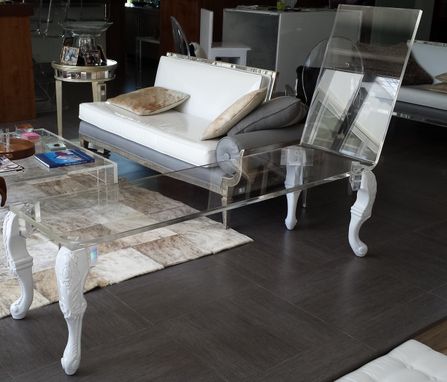 Custom Made Acrylic Chasis Lounge - Hand Crafted, Custom Sizing Never A Problem.  Customize The Legs You Want