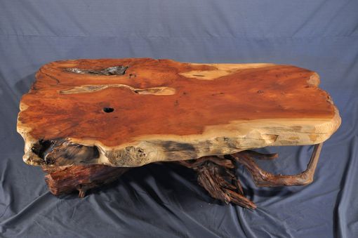 Custom Made Redwood Burl Coffee Table