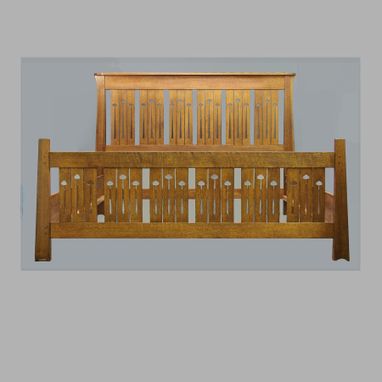 Custom Made Mackintosh King Bed, Quarter Sawn Oak