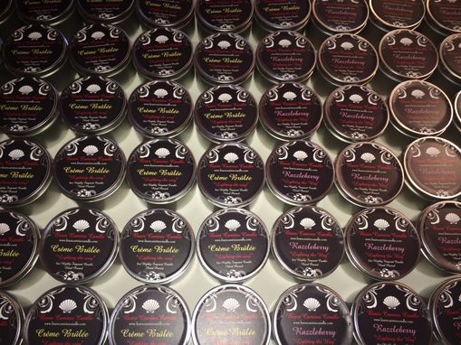 Custom Made Tin Candles (Wedding/Party Favors) (8oz)