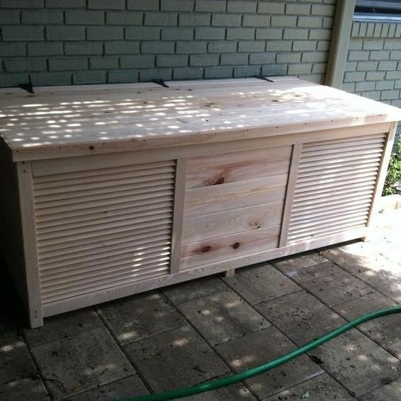 Hand Made Custom Made Outdoor Storage Box by Splinters N More Inc ...