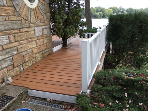 Custom Made Original Decking On A Three Tier Deck Replaced With Composite Decking