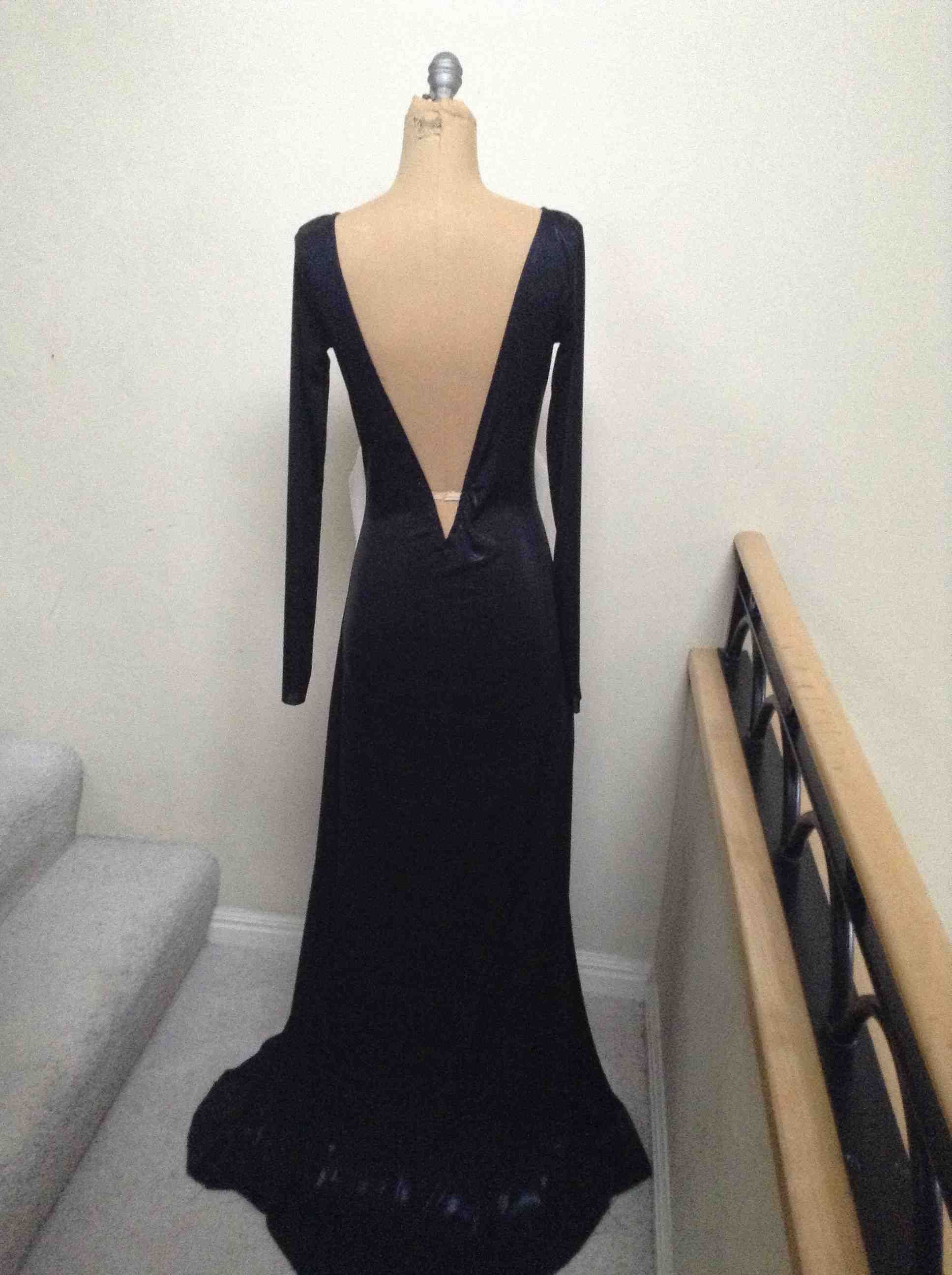 Buy Custom Made Black Shinny Prom Dress Made To Order From Darcy