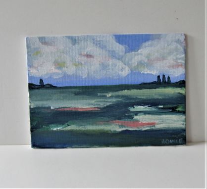 Custom Made Original Acrylic Landscape Painting, 7" X 5
