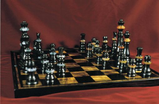 Custom Made Chess Board And Pieces